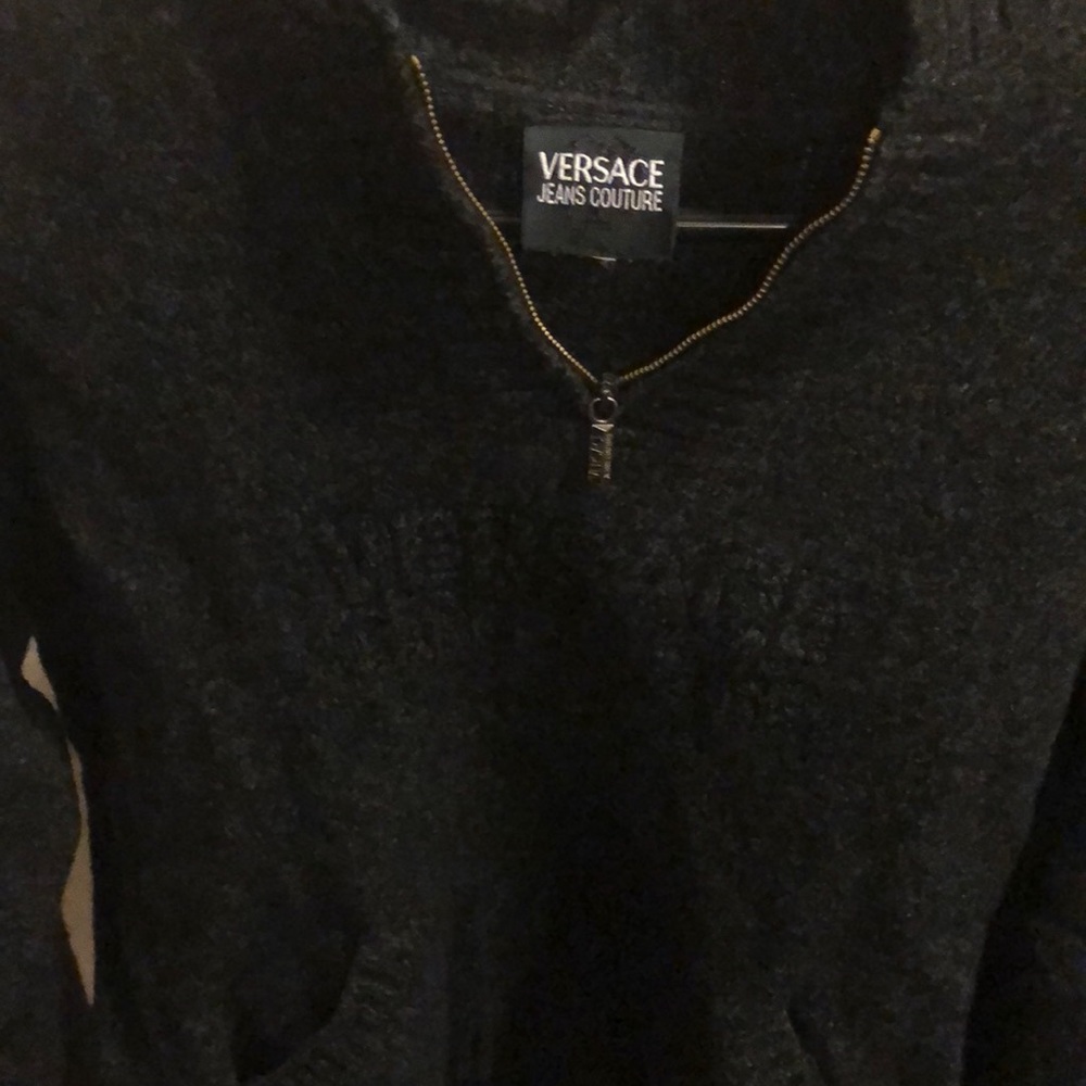 Versace Jean couture sweater dark grey